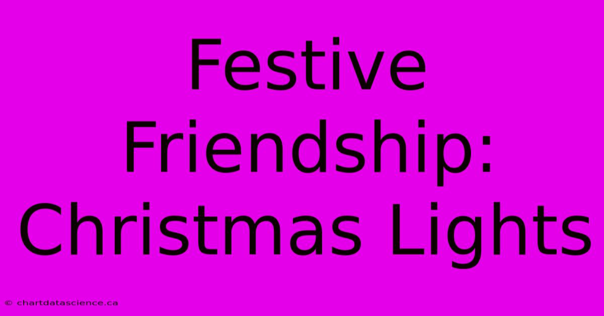 Festive Friendship: Christmas Lights