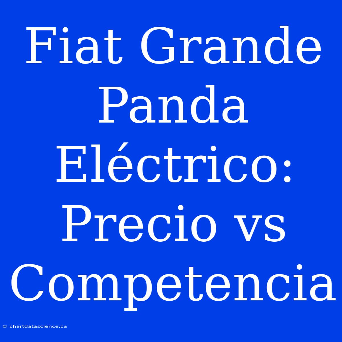 Fiat Grande Panda Eléctrico: Precio Vs Competencia