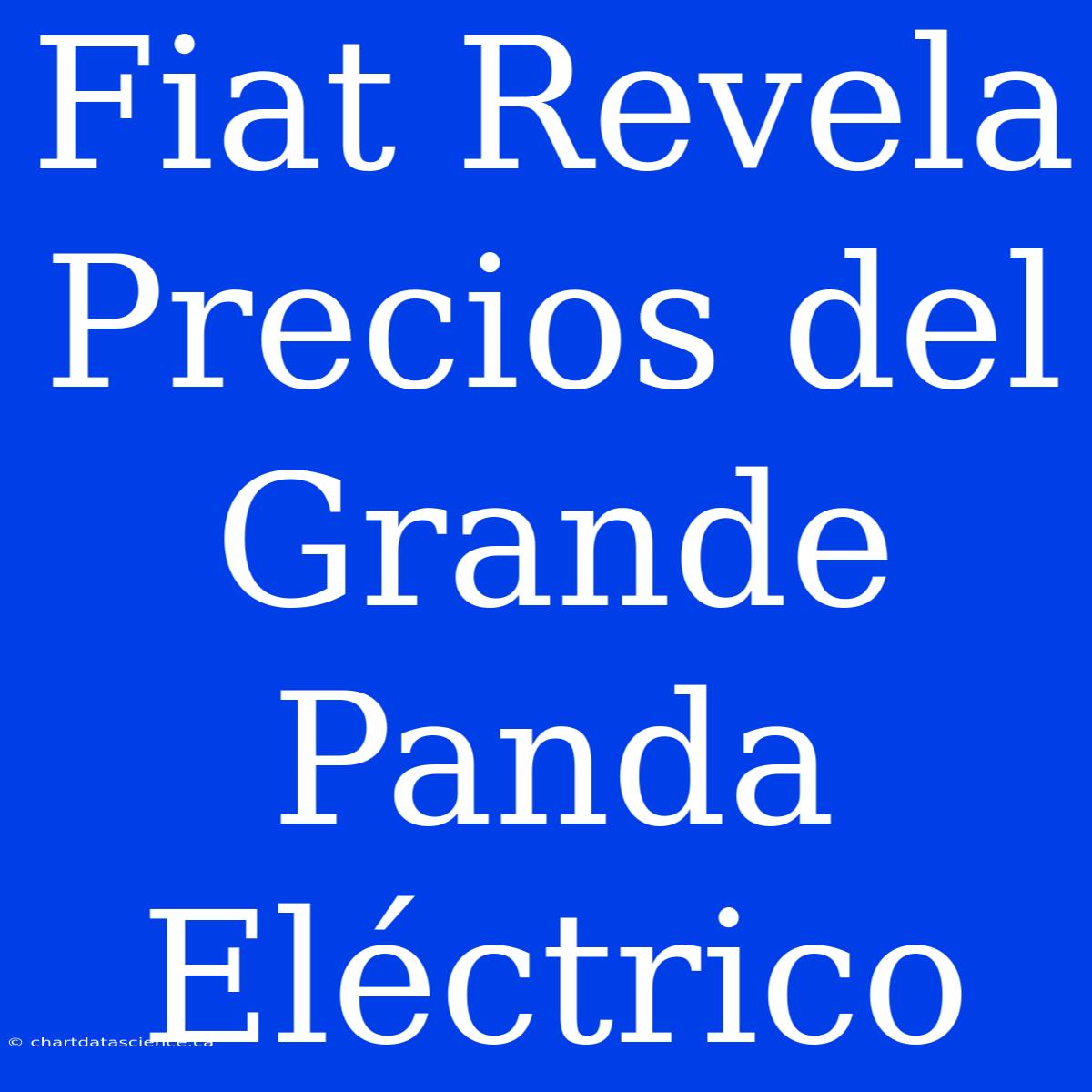 Fiat Revela Precios Del Grande Panda Eléctrico