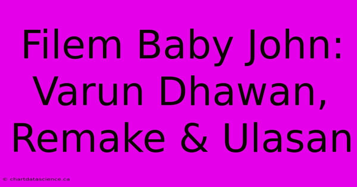 Filem Baby John:  Varun Dhawan,  Remake & Ulasan