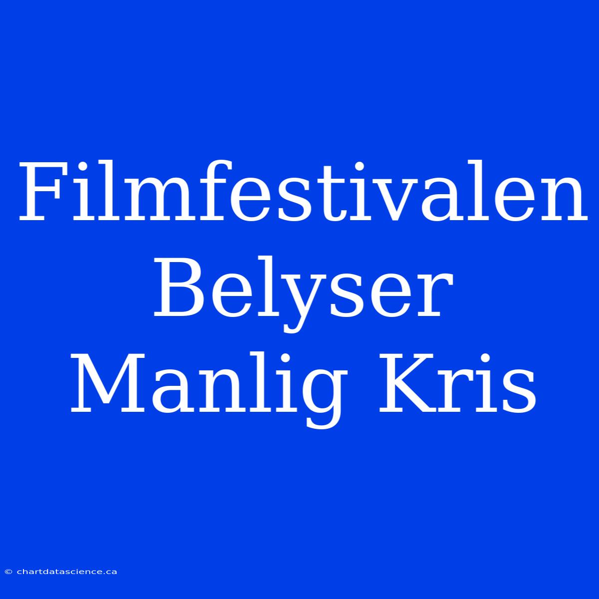 Filmfestivalen Belyser Manlig Kris