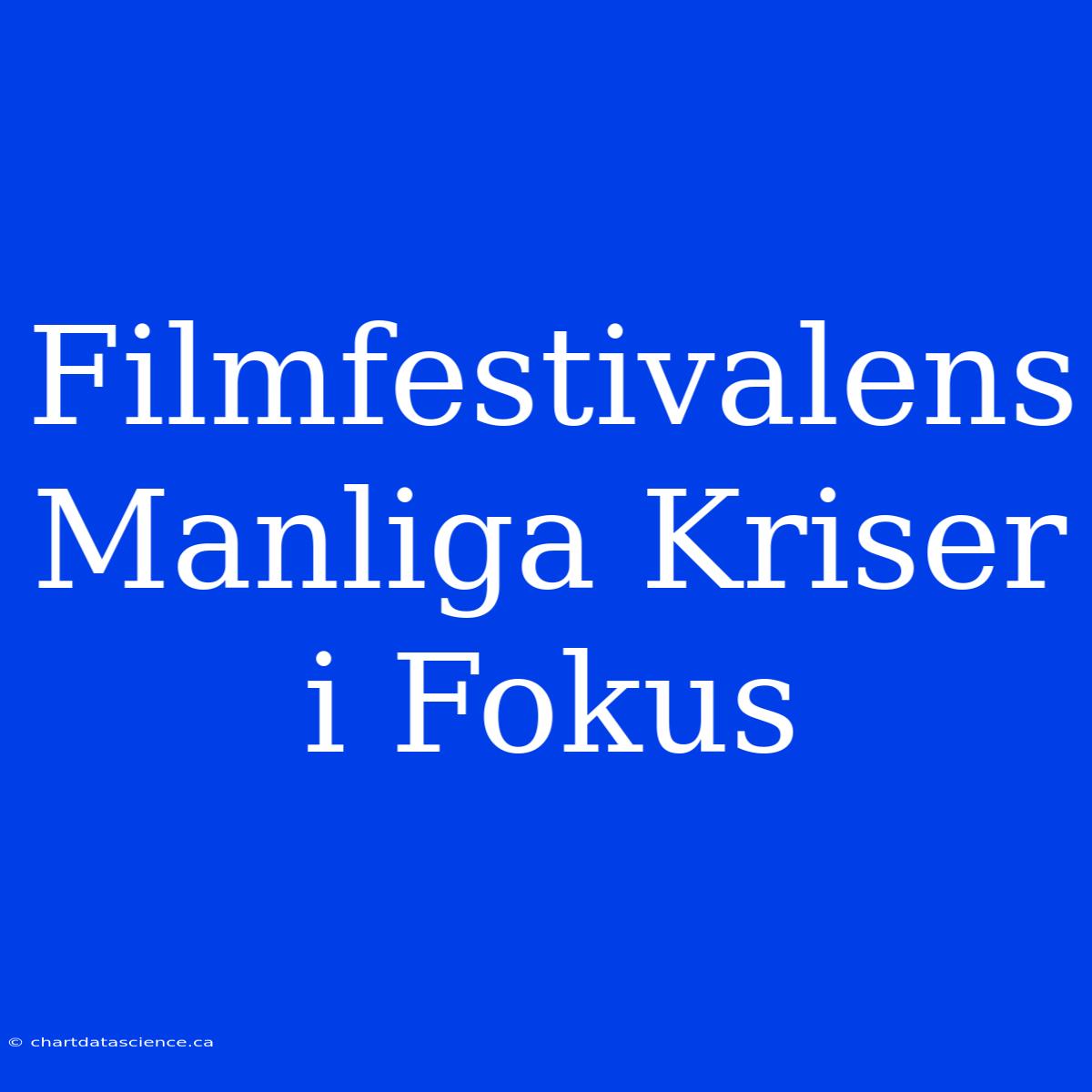 Filmfestivalens Manliga Kriser I Fokus