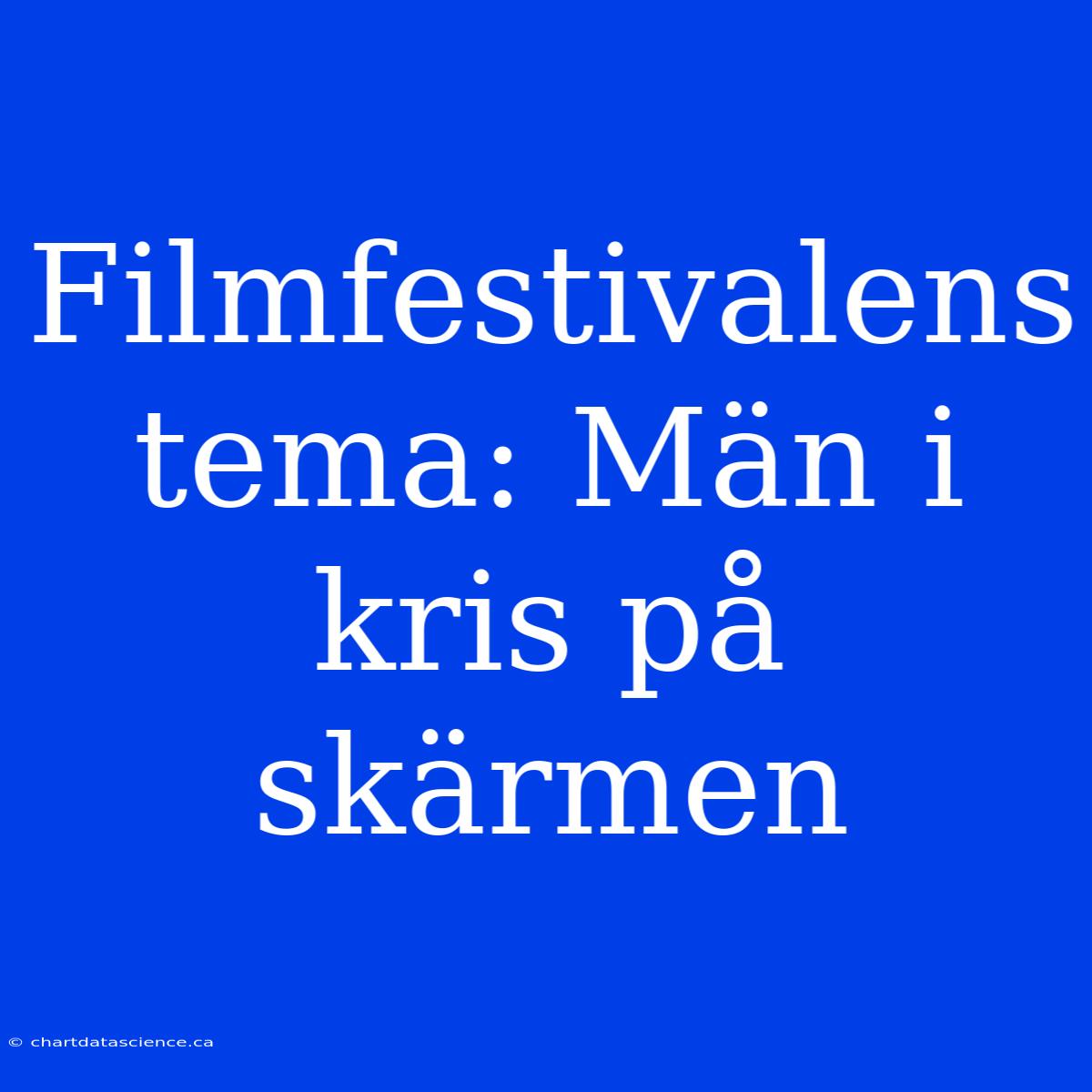 Filmfestivalens Tema: Män I Kris På Skärmen