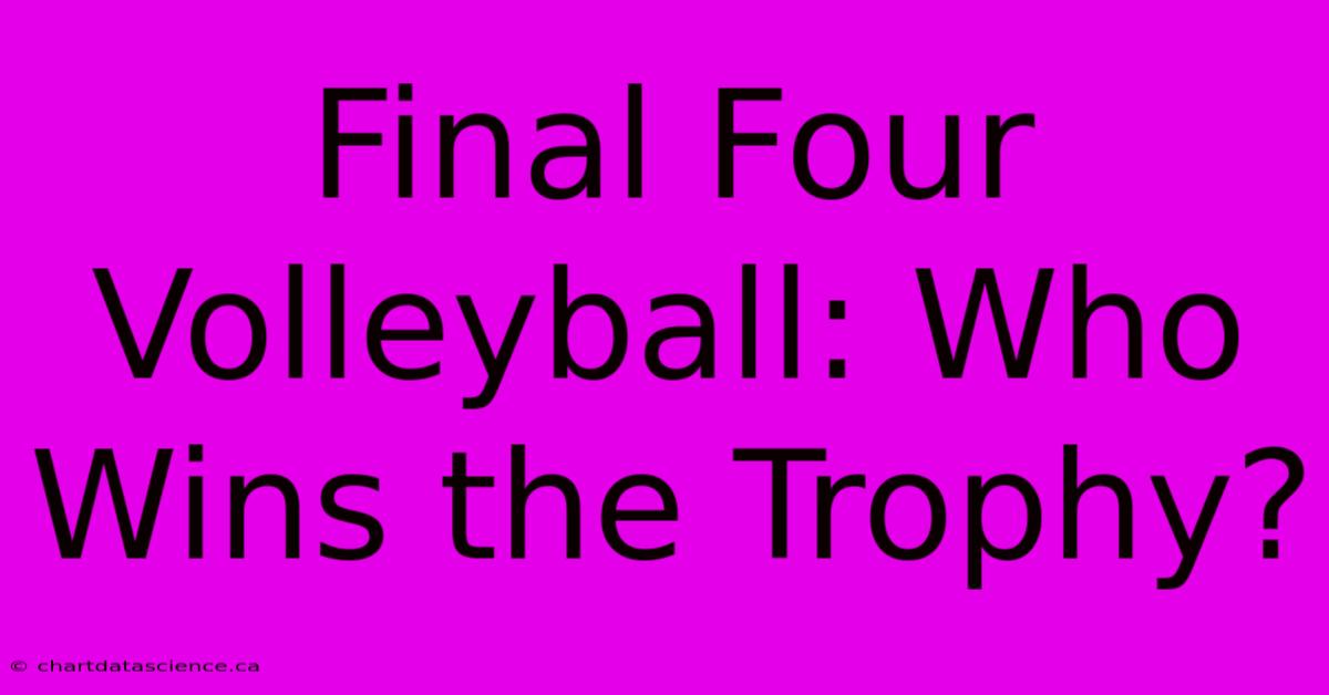 Final Four Volleyball: Who Wins The Trophy?