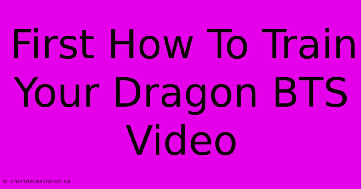 First How To Train Your Dragon BTS Video