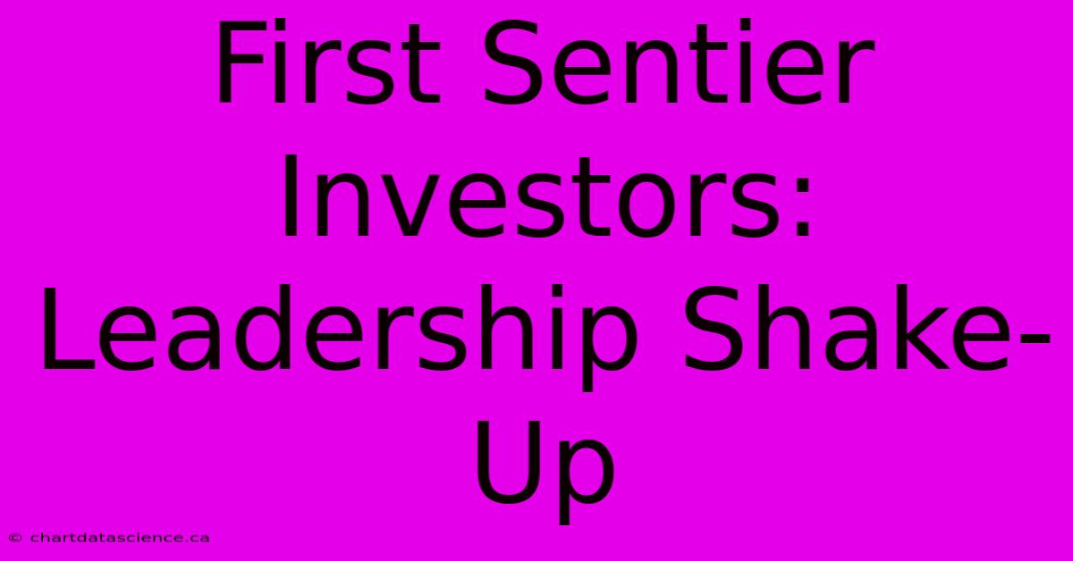 First Sentier Investors: Leadership Shake-Up