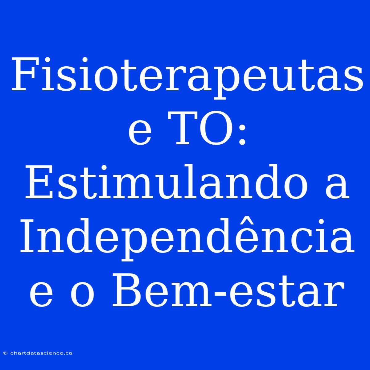 Fisioterapeutas E TO:  Estimulando A Independência E O Bem-estar