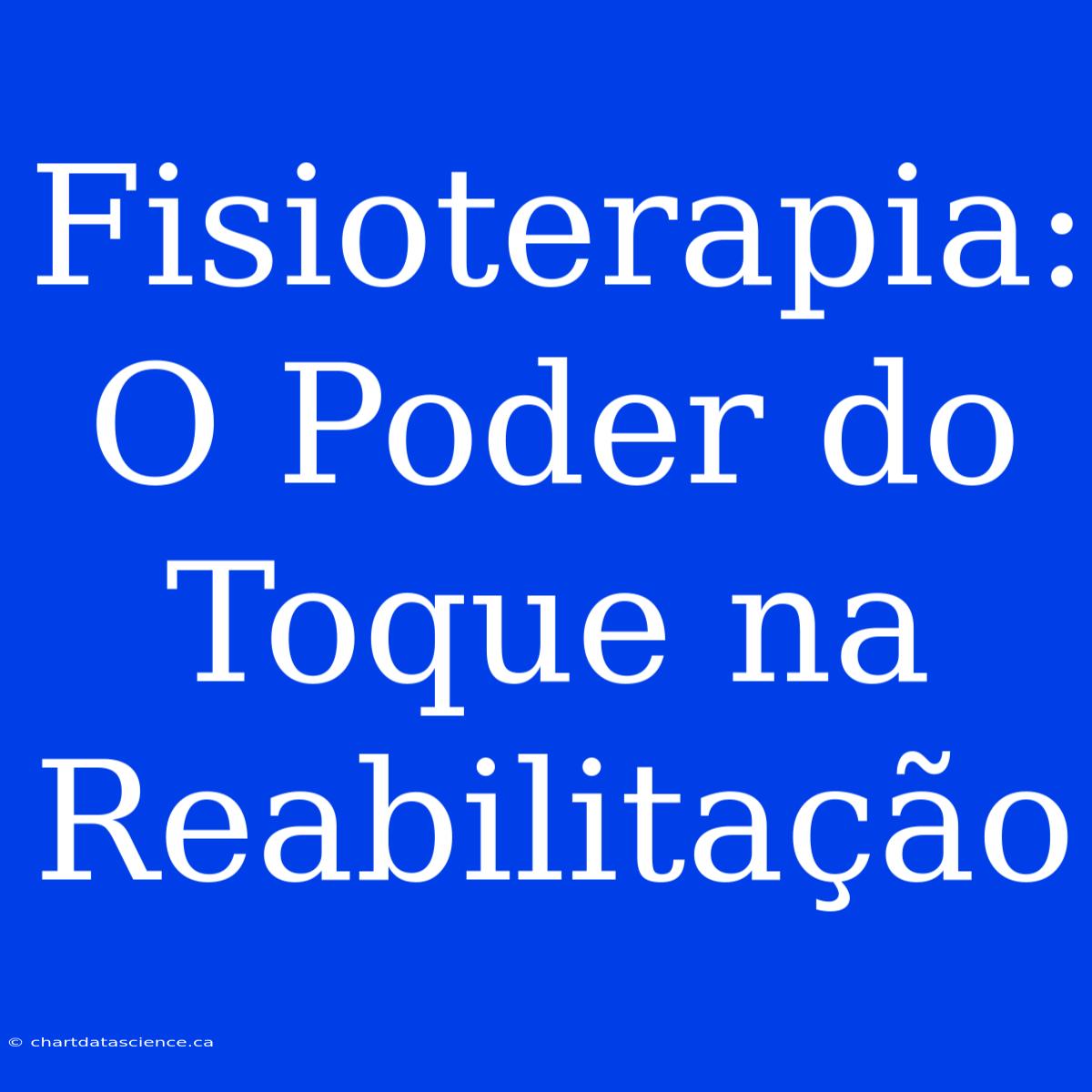 Fisioterapia: O Poder Do Toque Na Reabilitação