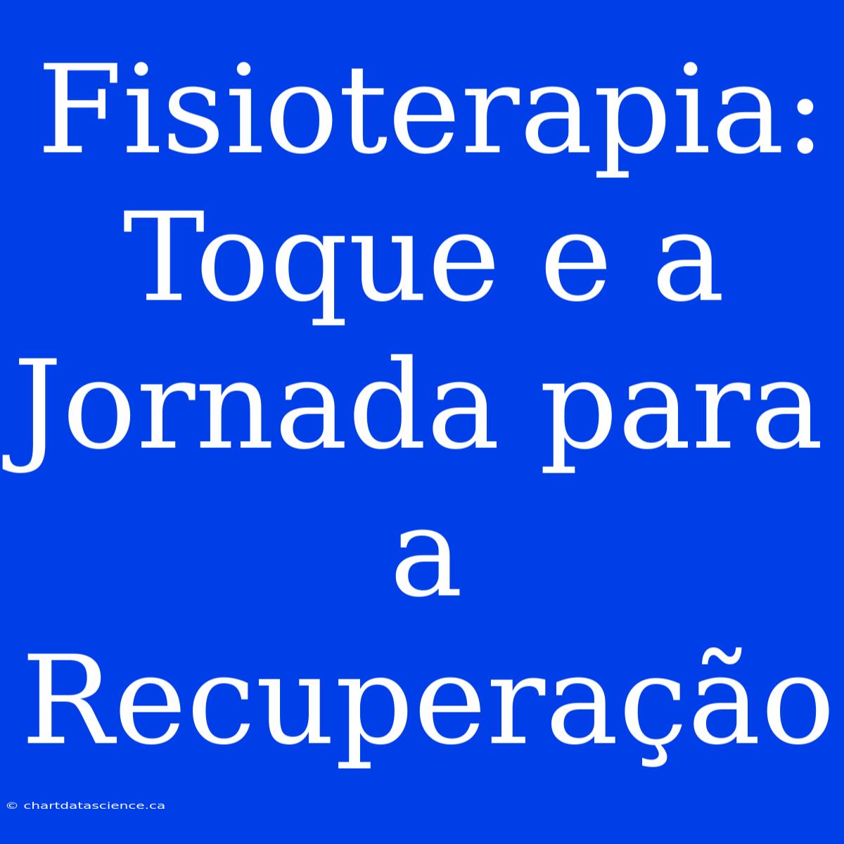 Fisioterapia: Toque E A Jornada Para A Recuperação