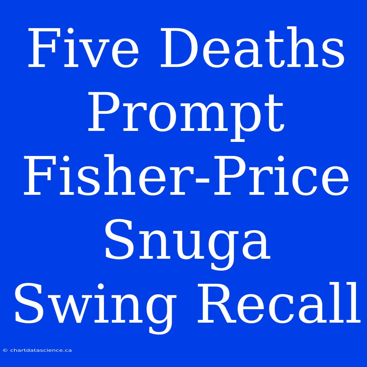 Five Deaths Prompt Fisher-Price Snuga Swing Recall