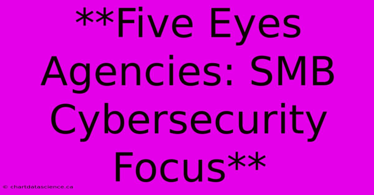 **Five Eyes Agencies: SMB Cybersecurity Focus**