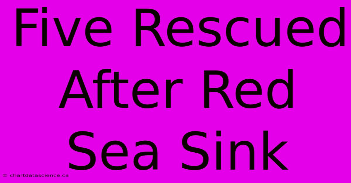 Five Rescued After Red Sea Sink