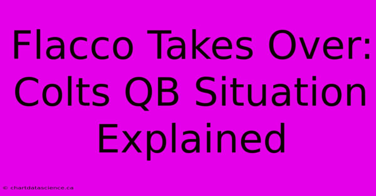 Flacco Takes Over: Colts QB Situation Explained