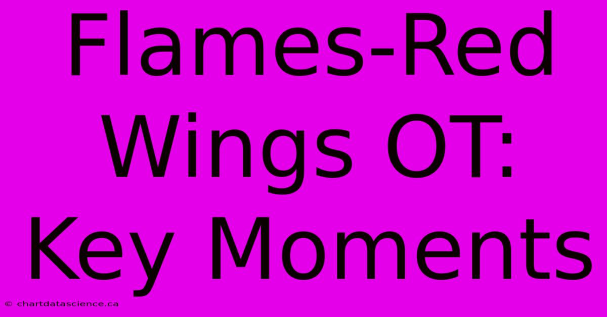 Flames-Red Wings OT: Key Moments