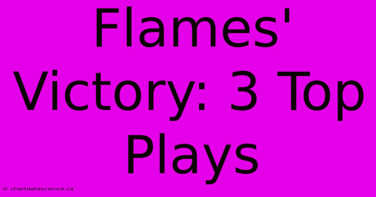 Flames' Victory: 3 Top Plays