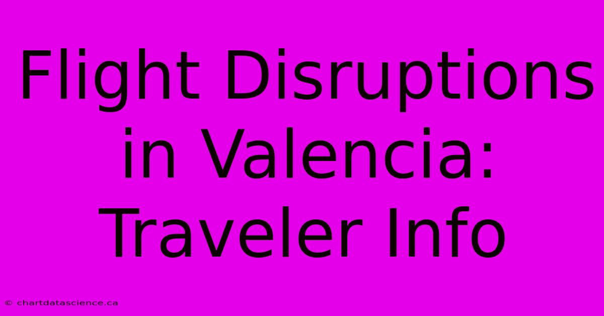 Flight Disruptions In Valencia: Traveler Info