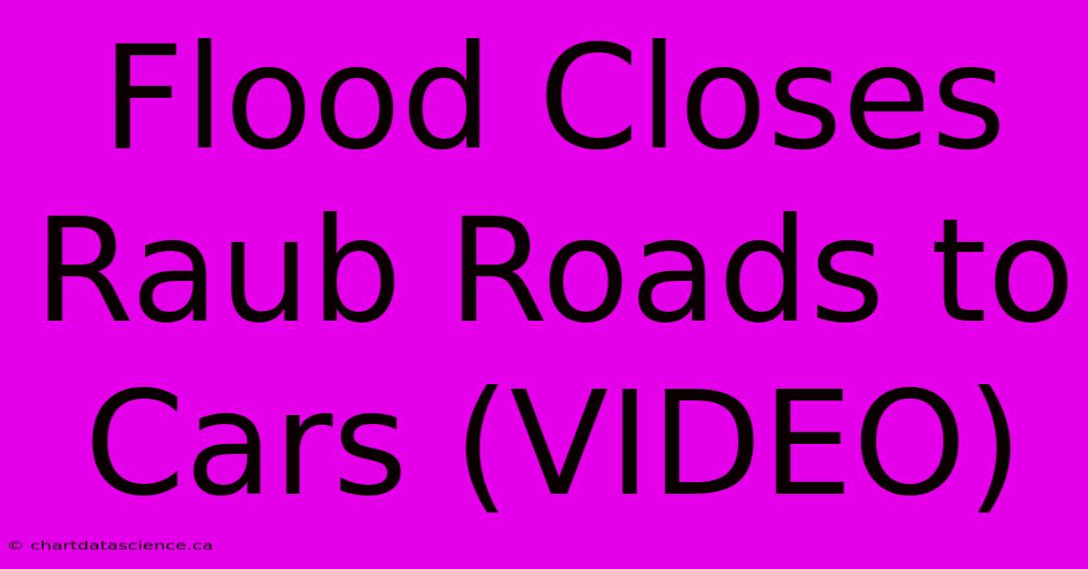 Flood Closes Raub Roads To Cars (VIDEO)