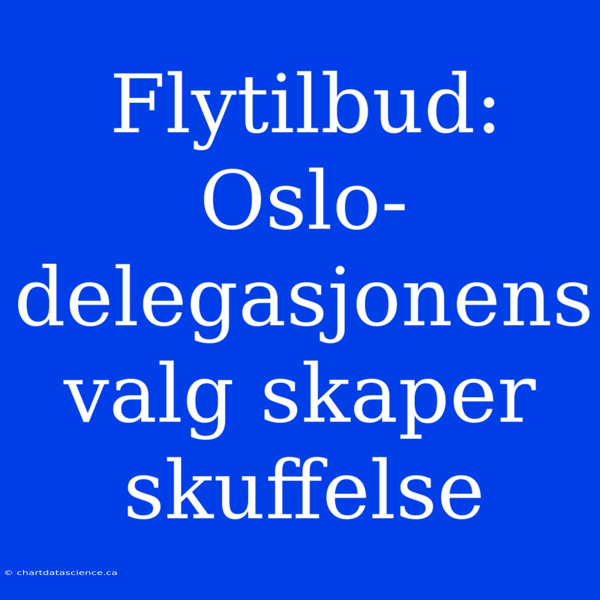 Flytilbud: Oslo-delegasjonens Valg Skaper Skuffelse