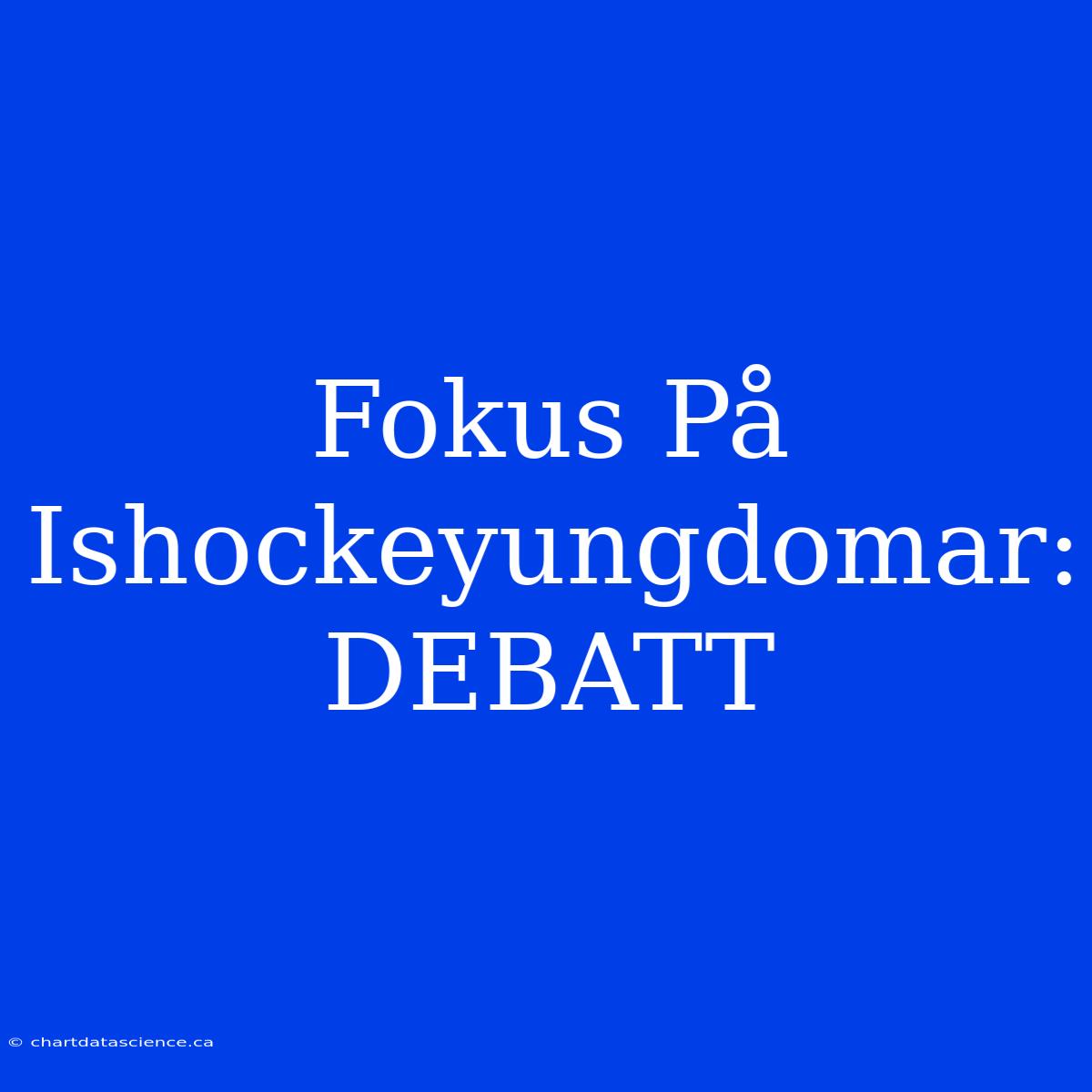 Fokus På Ishockeyungdomar: DEBATT