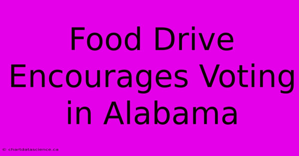 Food Drive Encourages Voting In Alabama