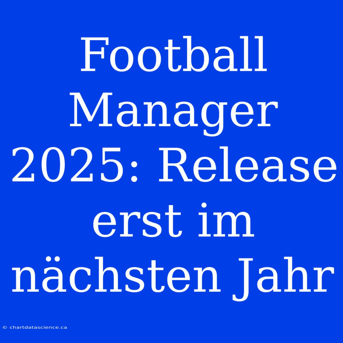 Football Manager 2025: Release Erst Im Nächsten Jahr