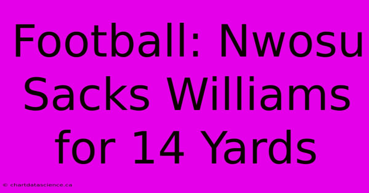 Football: Nwosu Sacks Williams For 14 Yards