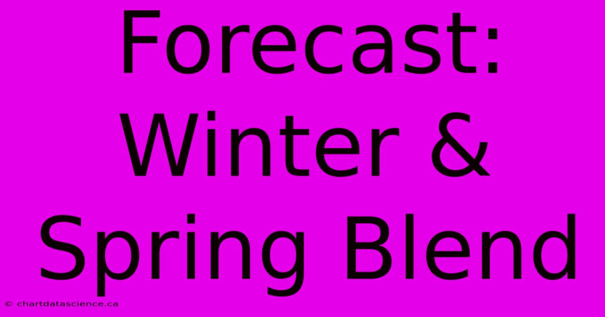 Forecast: Winter & Spring Blend