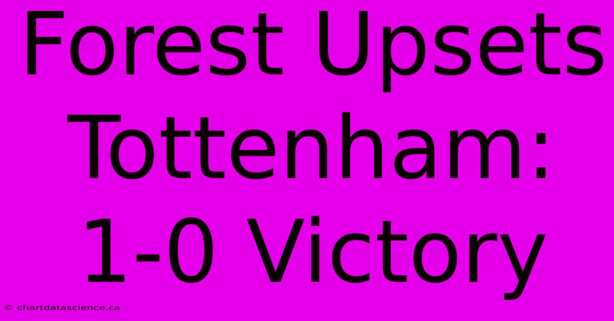 Forest Upsets Tottenham: 1-0 Victory