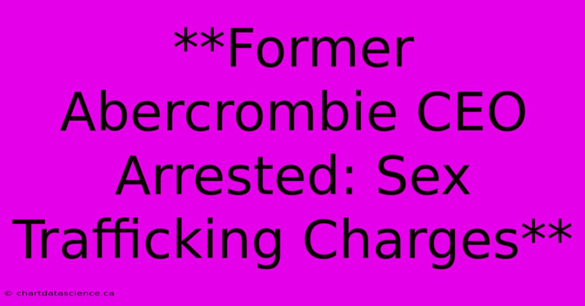 **Former Abercrombie CEO Arrested: Sex Trafficking Charges** 