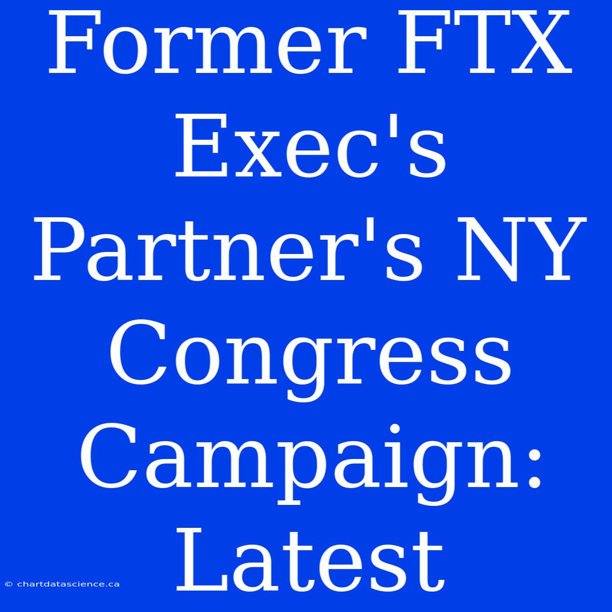 Former FTX Exec's Partner's NY Congress Campaign: Latest