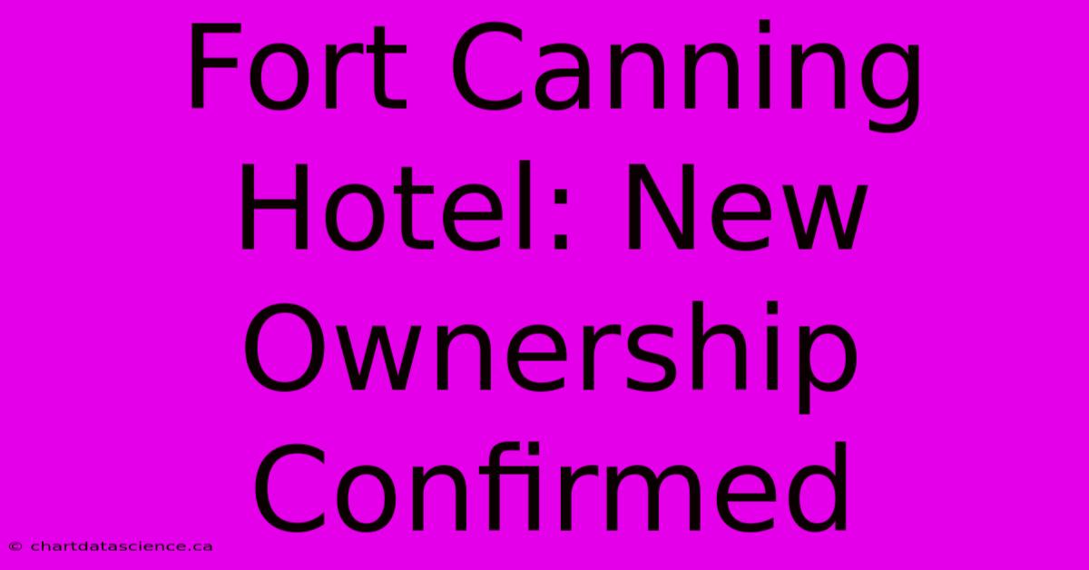 Fort Canning Hotel: New Ownership Confirmed