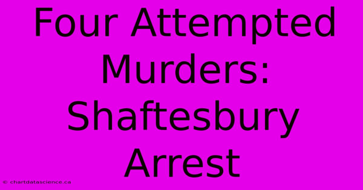 Four Attempted Murders: Shaftesbury Arrest