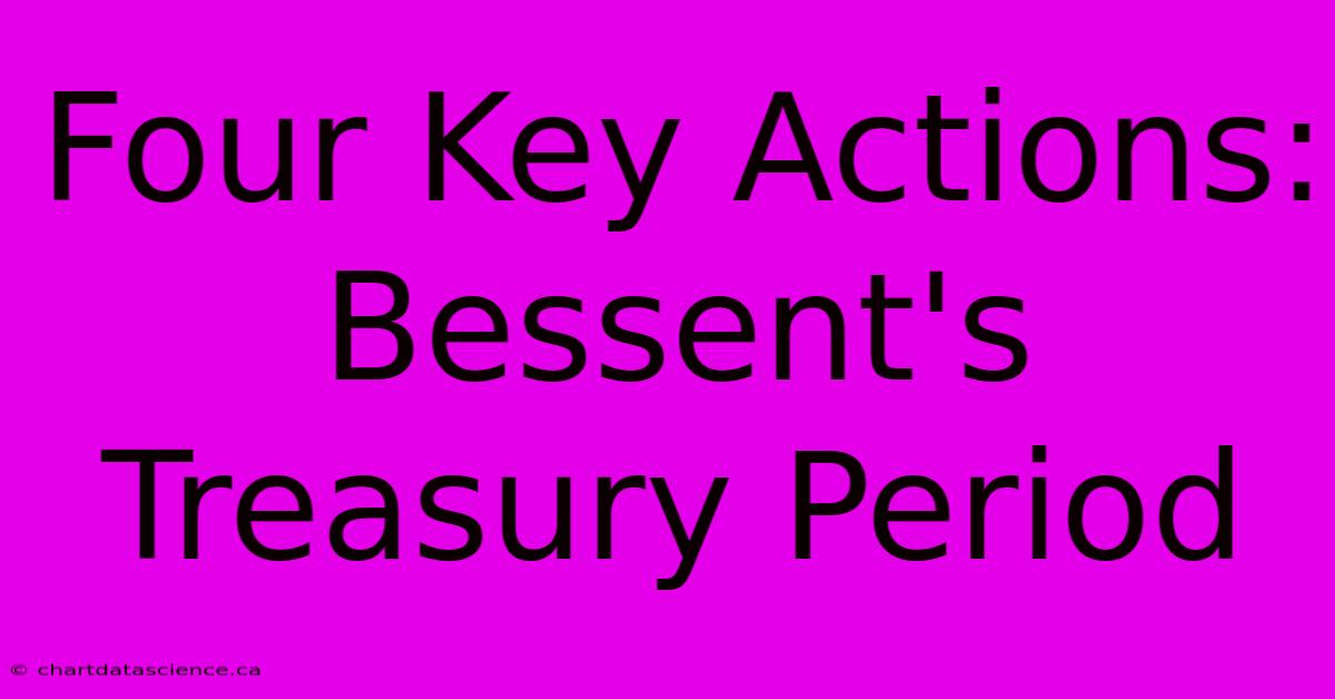 Four Key Actions: Bessent's Treasury Period