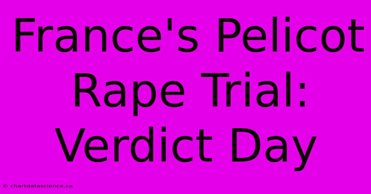 France's Pelicot Rape Trial: Verdict Day