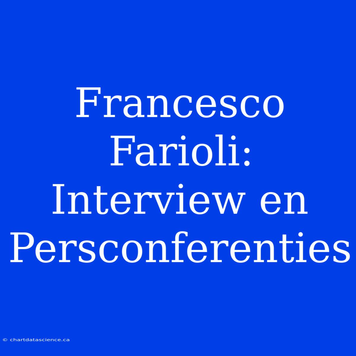 Francesco Farioli: Interview En Persconferenties