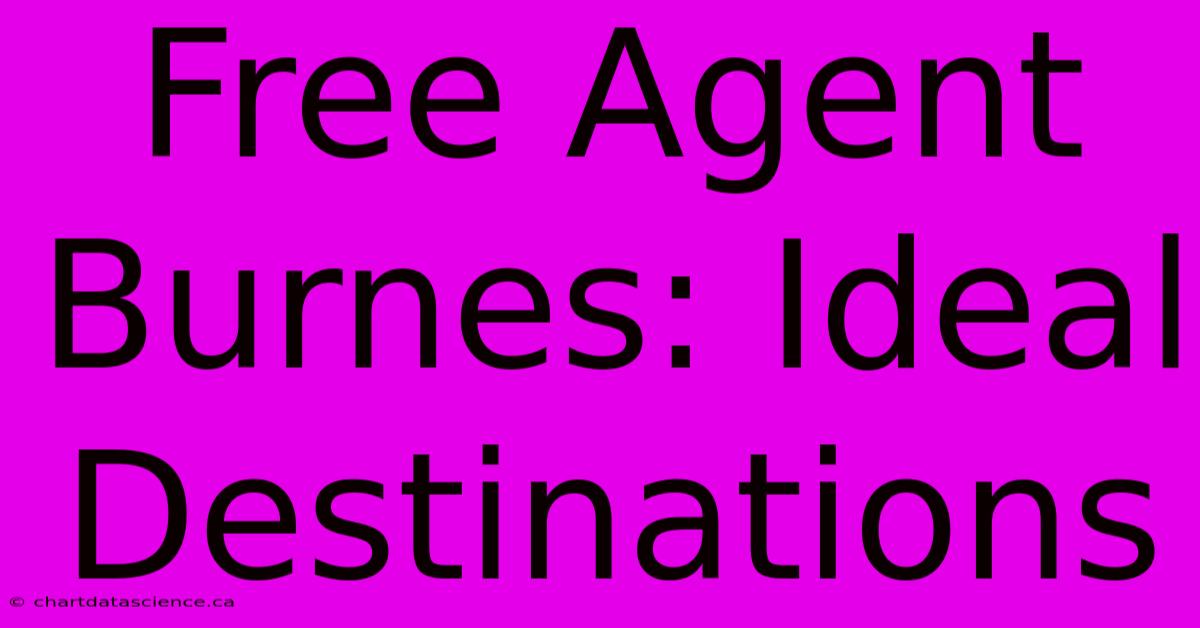 Free Agent Burnes: Ideal Destinations