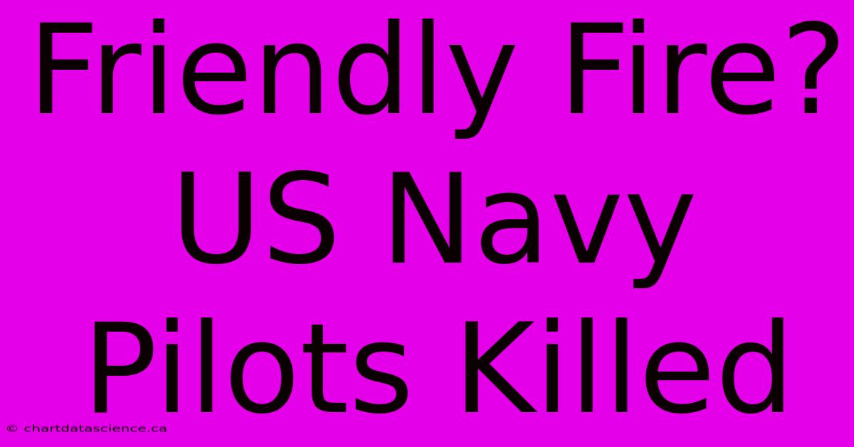 Friendly Fire? US Navy Pilots Killed