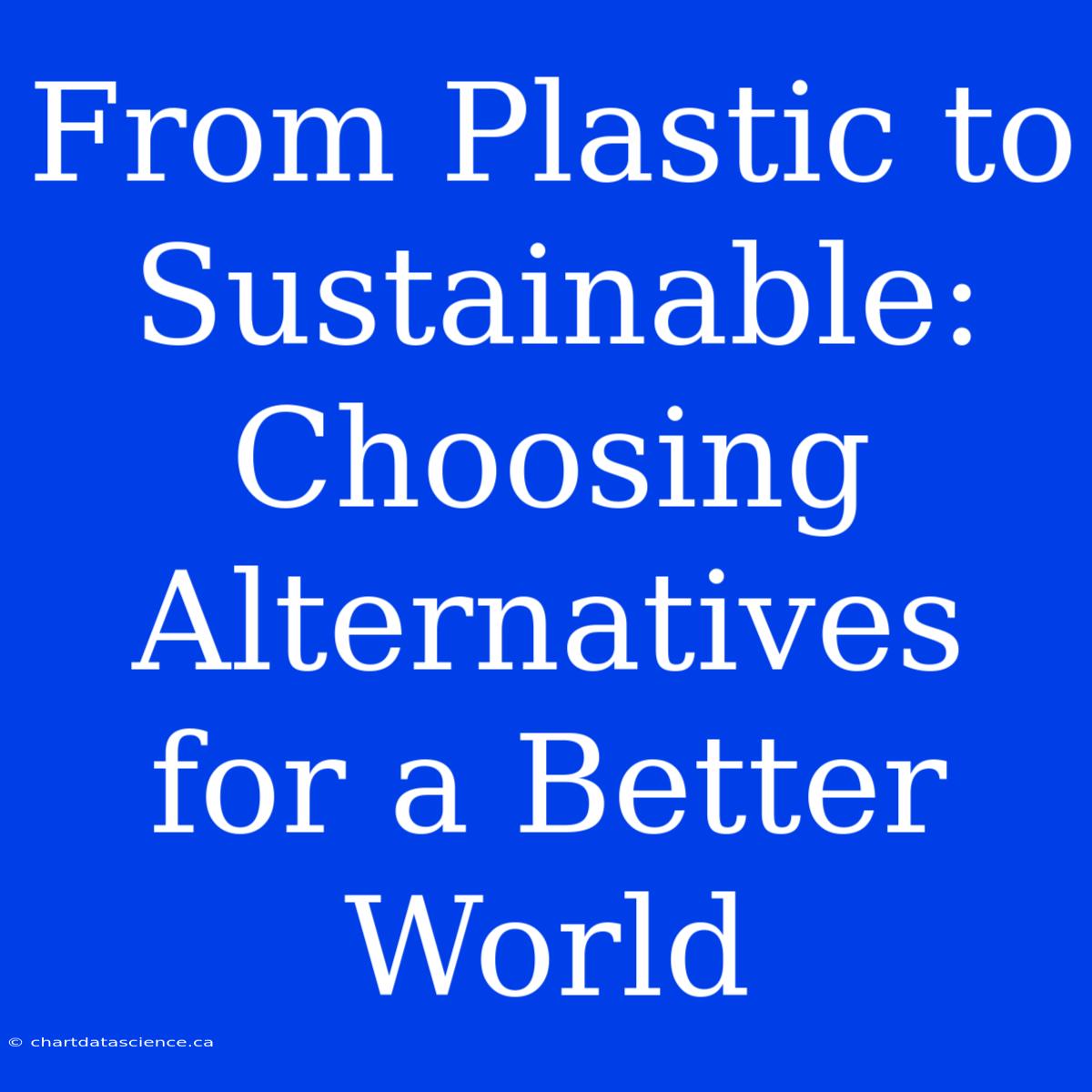 From Plastic To Sustainable: Choosing Alternatives For A Better World