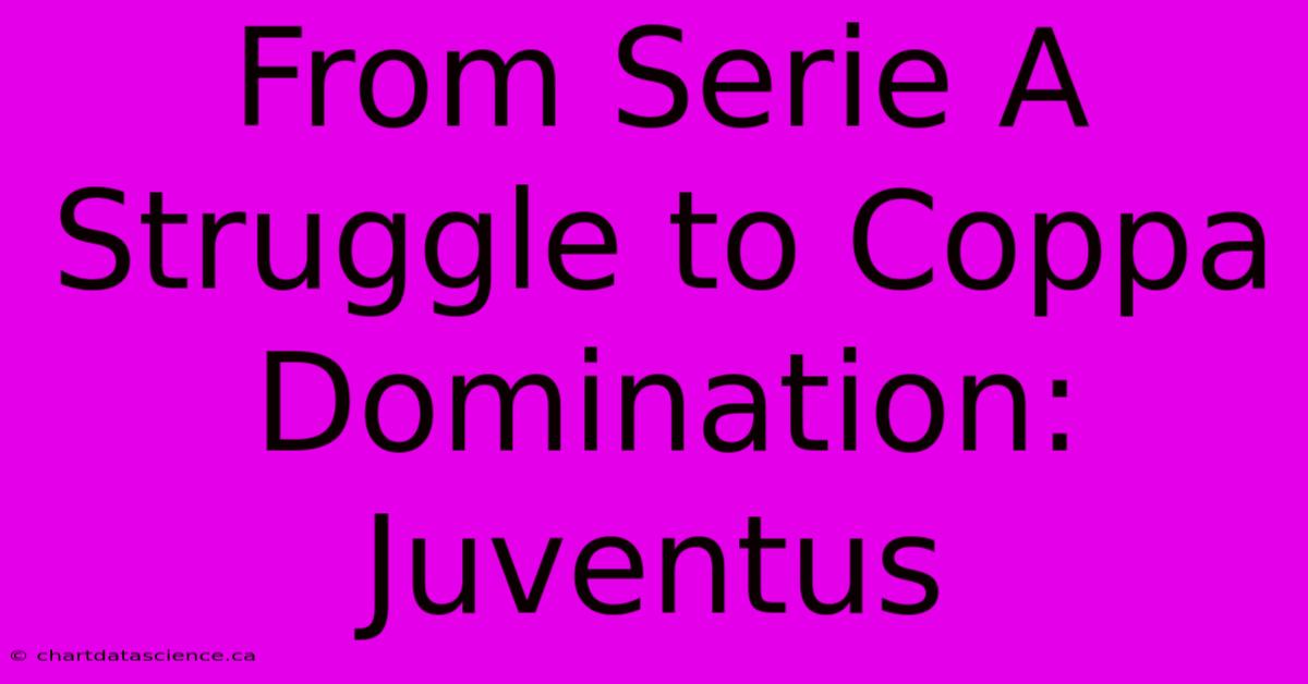 From Serie A Struggle To Coppa Domination: Juventus