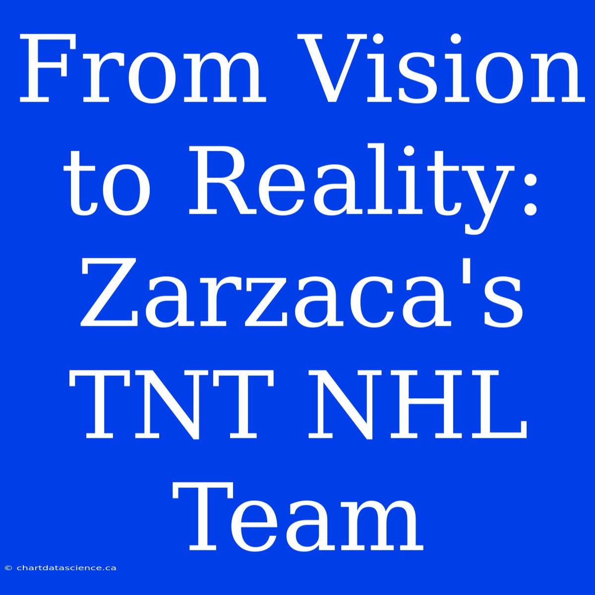 From Vision To Reality: Zarzaca's TNT NHL Team