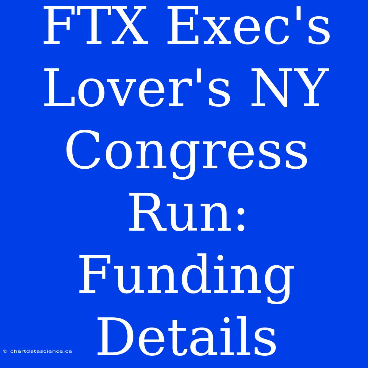 FTX Exec's Lover's NY Congress Run: Funding Details