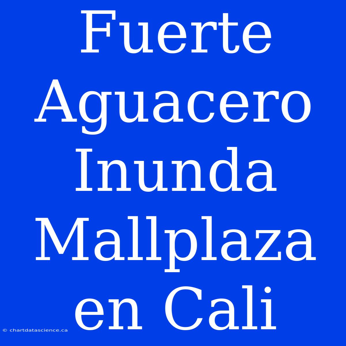 Fuerte Aguacero Inunda Mallplaza En Cali