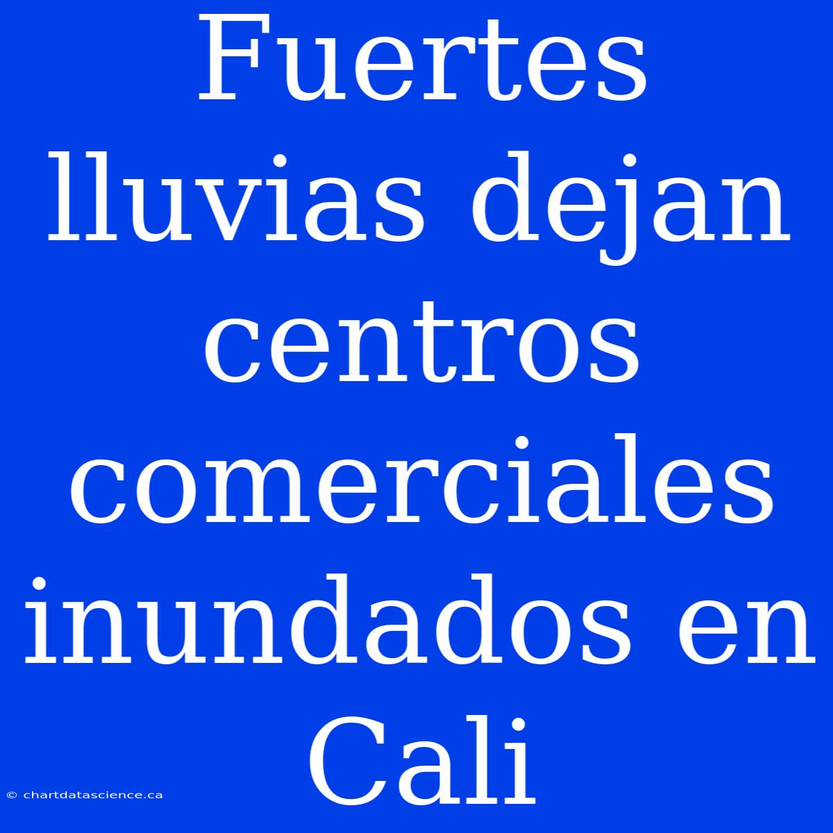 Fuertes Lluvias Dejan Centros Comerciales Inundados En Cali