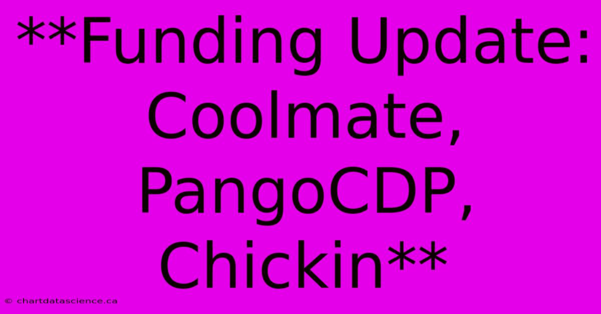 **Funding Update: Coolmate, PangoCDP, Chickin**