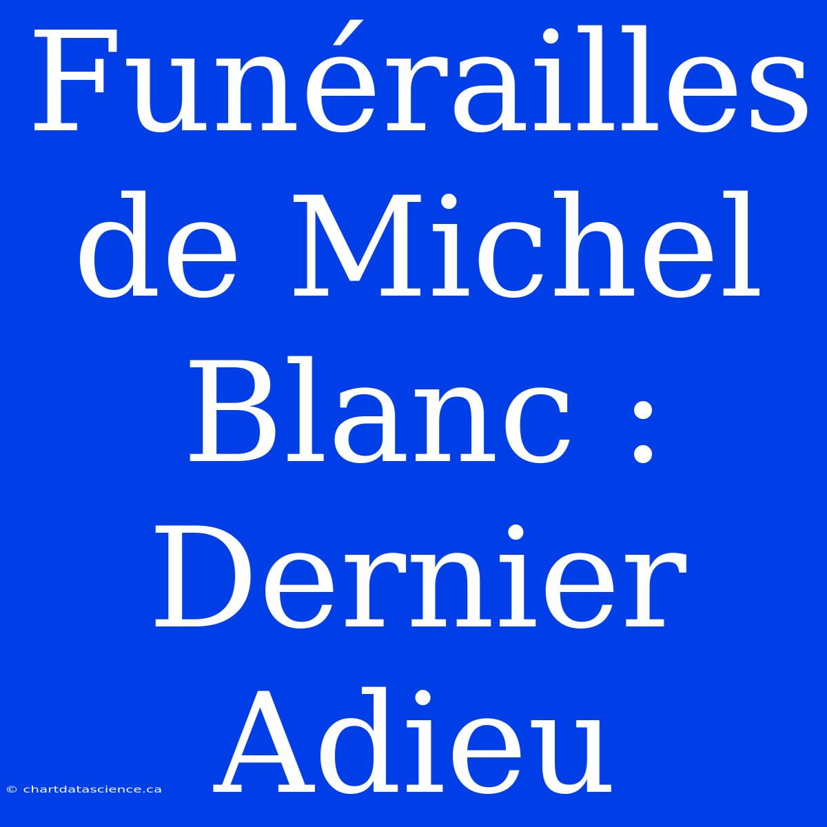 Funérailles De Michel Blanc : Dernier Adieu