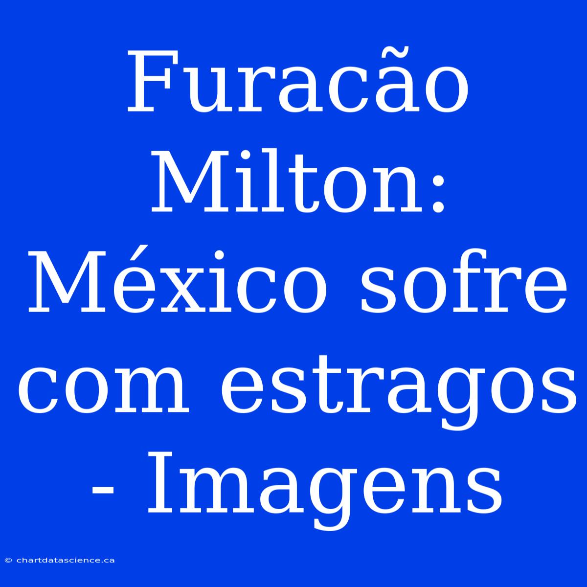 Furacão Milton: México Sofre Com Estragos - Imagens