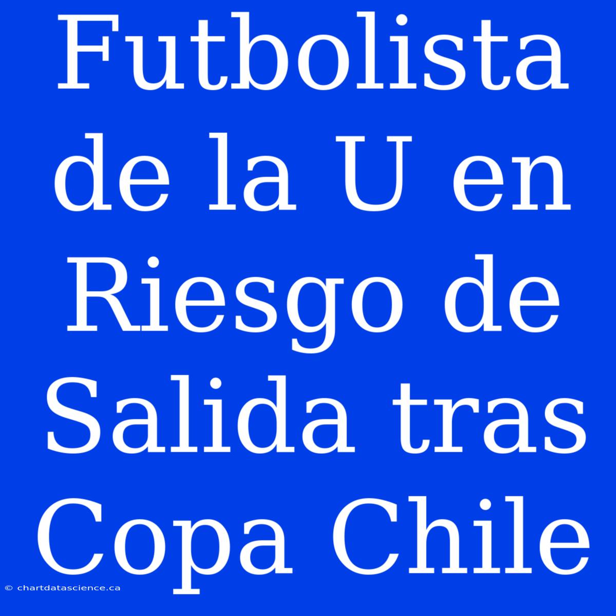 Futbolista De La U En Riesgo De Salida Tras Copa Chile