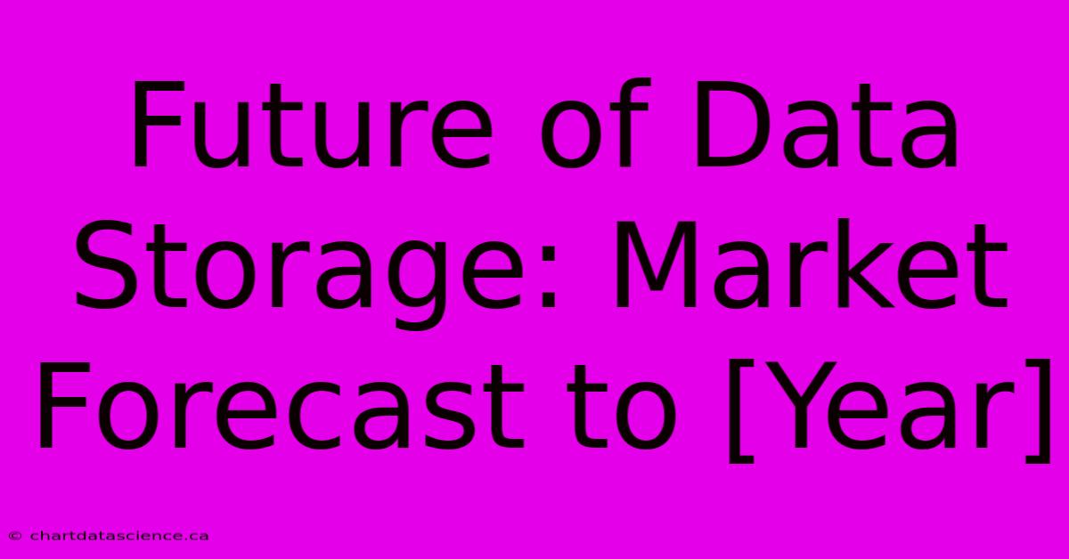 Future Of Data Storage: Market Forecast To [Year]