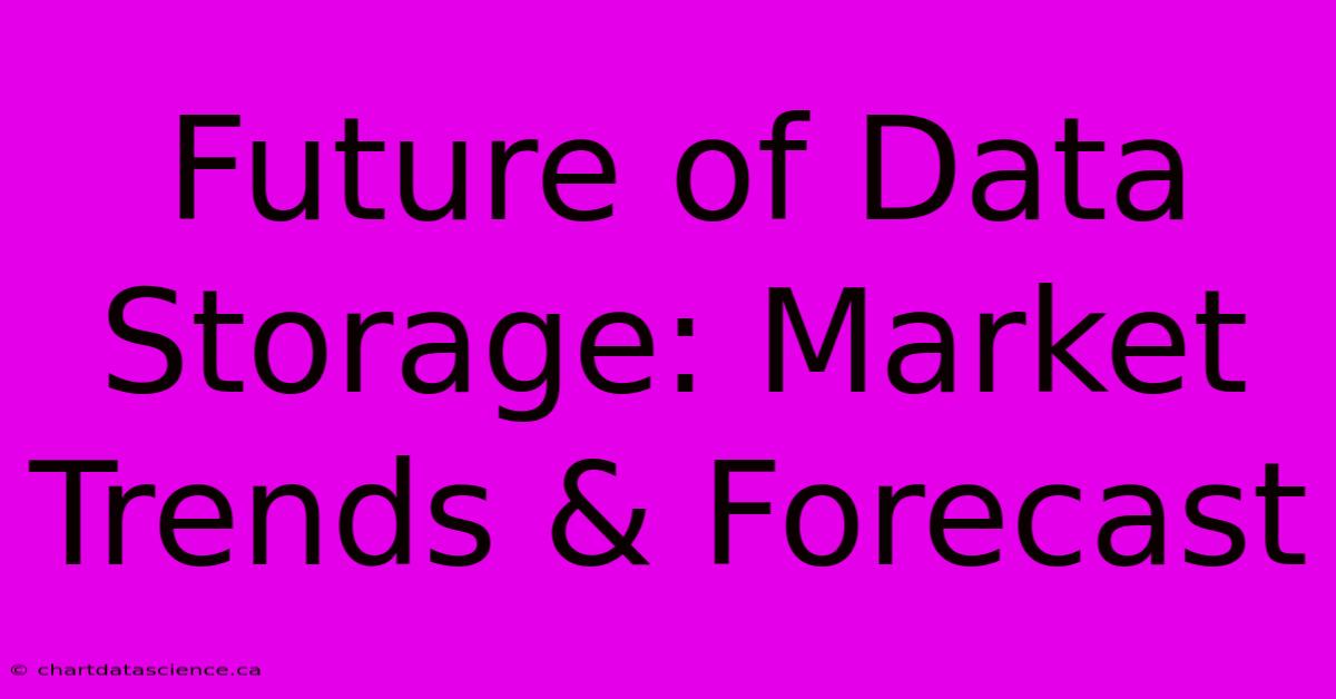 Future Of Data Storage: Market Trends & Forecast