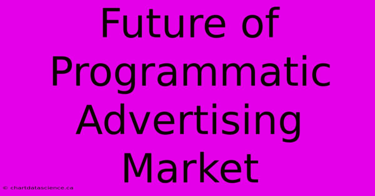 Future Of Programmatic Advertising Market